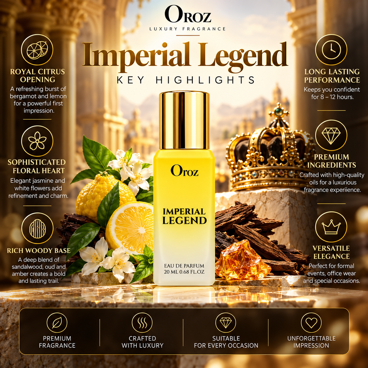 Amber Oud & Imperial Legend — The Essence of Luxury