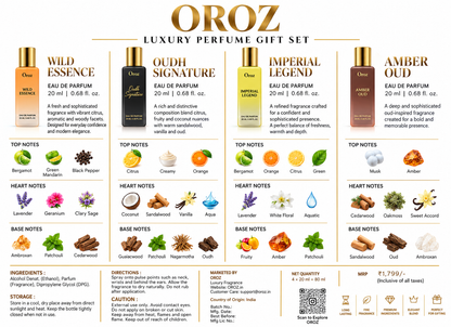 Oroz Signature Perfume Gift Set – 4 × 20 ML